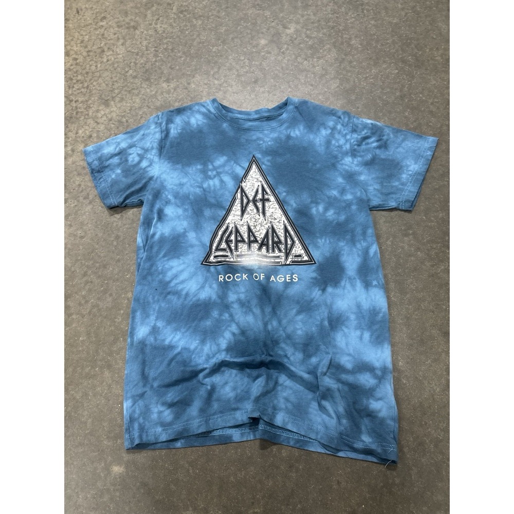 Def Leppard Rock Of Ages Tie Dye Band Concert T Shirt Size Small